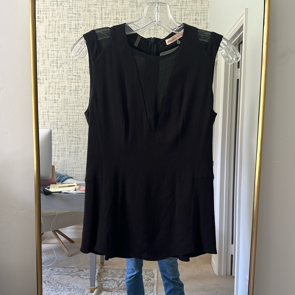 Rebecca Taylor black cut out top